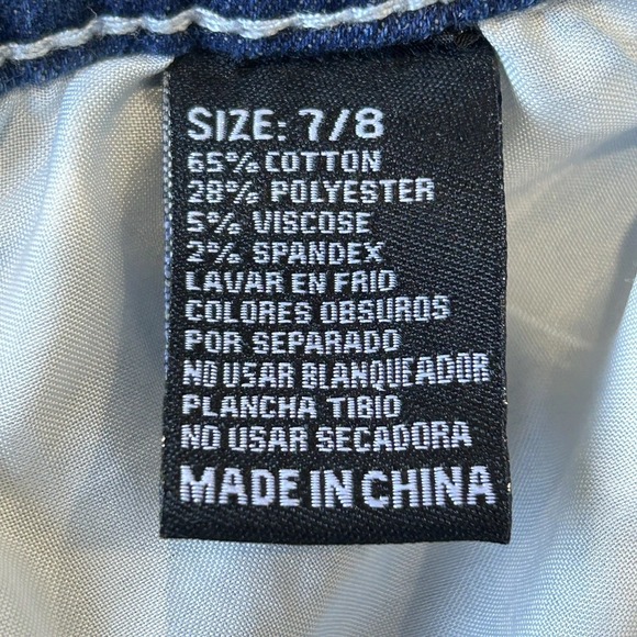 Vintage Sky Y2k Flare Jeans 7/8 Rhinestones Embroidered Indie Hipster Retro 90s - Picture 11 of 12